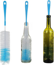 3-Pack 16" Long Bottle Cleaning Brushes Narrow Neck Beer Wine Thermos 64 chars 