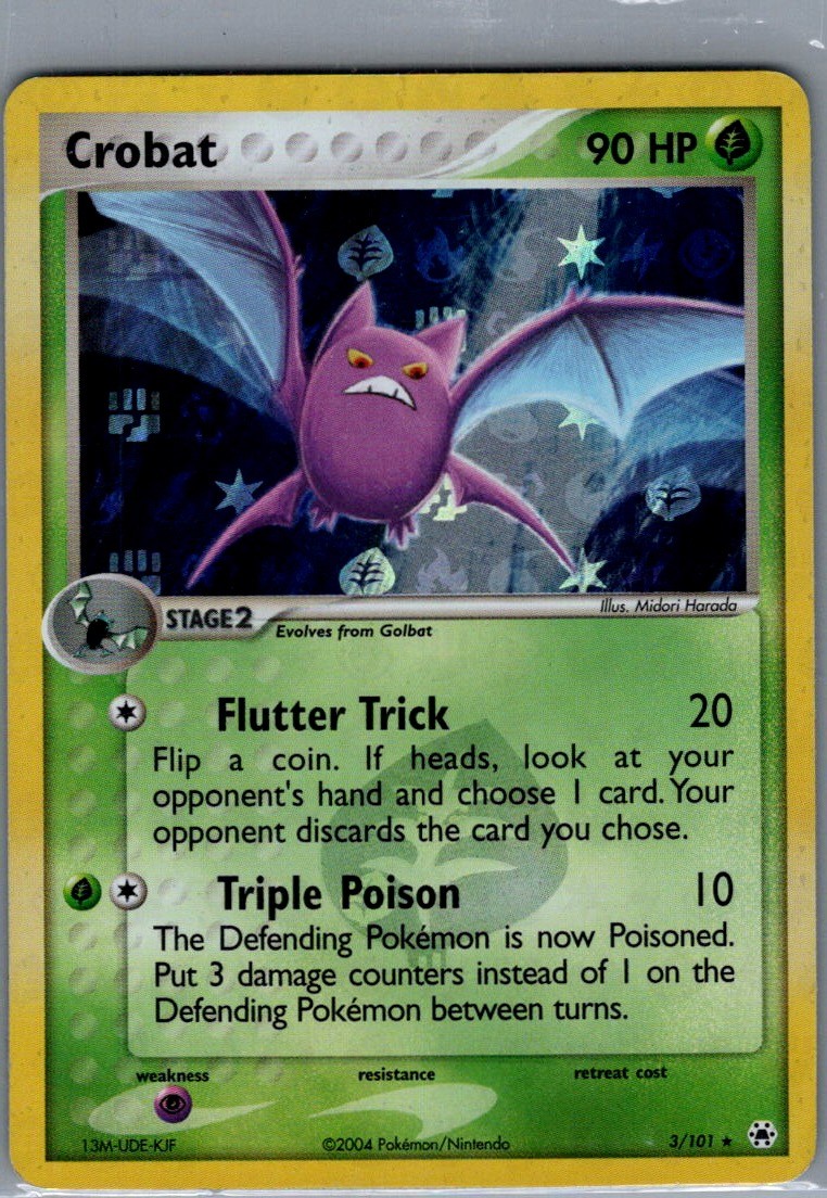 Crobat Holo Rare Hidden Legends 3/101 NM