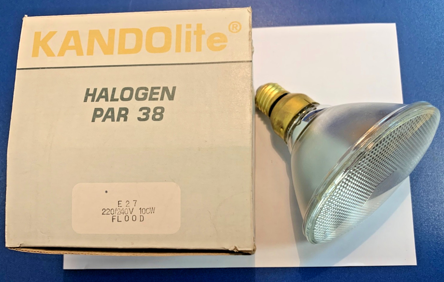 KANDOLITE Halogen Flood PAR38 Light Bulb E27 220-240V 100W 30° Dimmable
