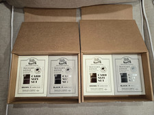 TRAVELER  S notebook Card Size 20th Anniversary Black  Brown 2 of each 