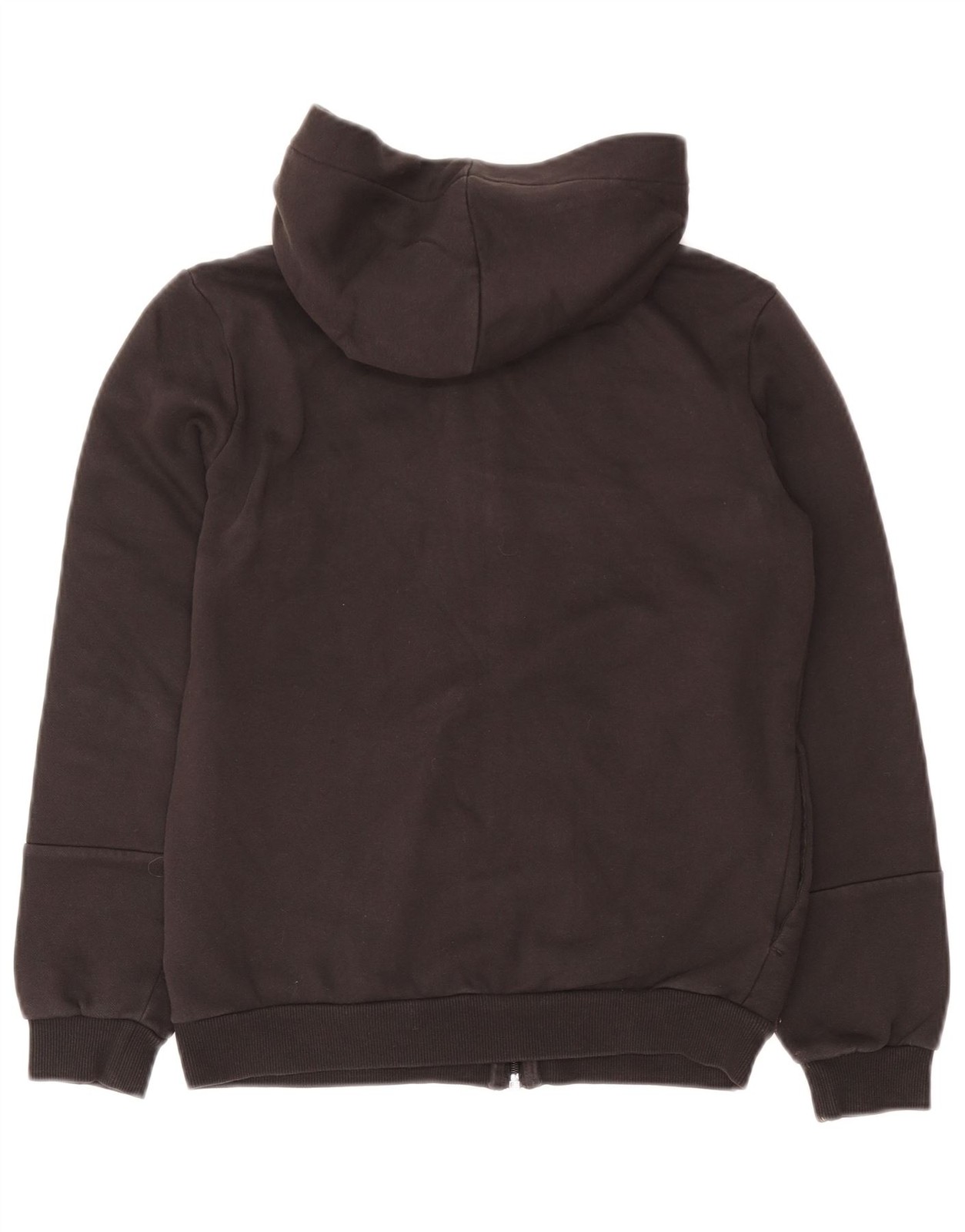 Puma Boys Graphic Zip Hoodie Sweater 13-14 Years Grey Cotton BR05 image 2