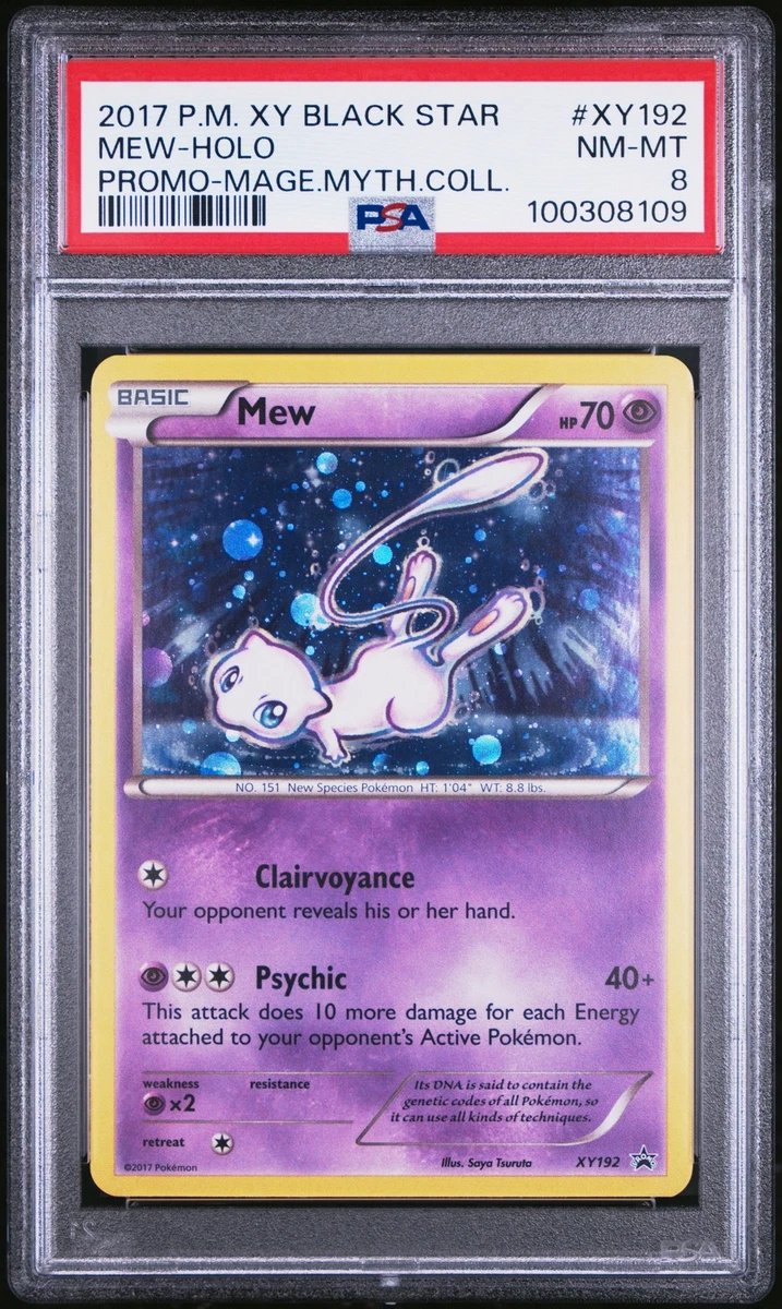 Mew Pokémon TCG Professional Sports Authenticator (PSA) Grade 8