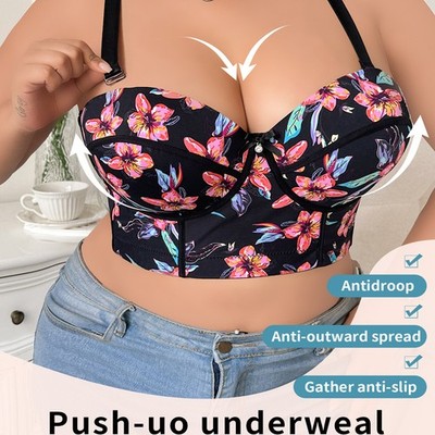 Large Breasts Lady Corset Womens Bras Underwired Brassiere Lace Sexy  Lingerie Bh | eBay