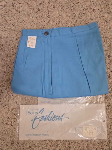Sears Roebuck, VTG New W/ Tags 70's 80's Sears Roebuck Fashions Women's Sz 14 Light Blue Pants
