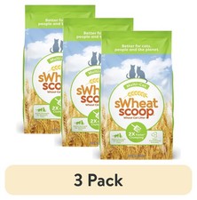 3 pack Multi-Cat Natural Clumping Wheat Cat Litter 15lb