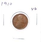 1910 US Lincoln Cent Penny VG Very Good Free Shipping