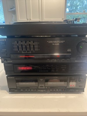 Sony SEN-280 System TA-AX285 Amp PS-LX285 Turntable, ST-JX295 Tuner + Parts Deck