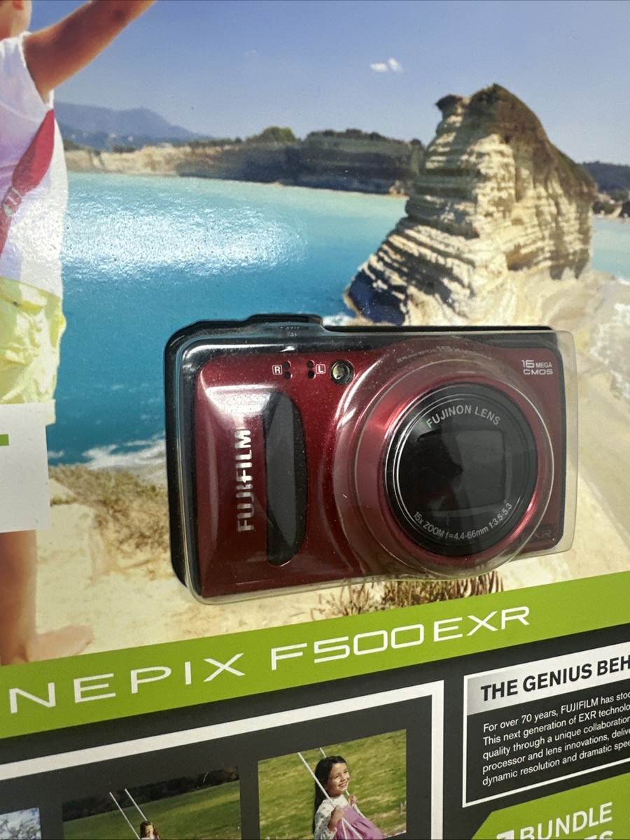 FUJIFILM FinePix F500EXR レッド　ファインピクス Fujifilm FinePix F500 EXR 16.0MP Camera Red Complete Bundle