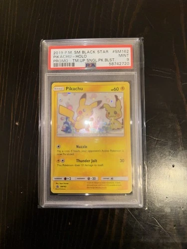 2019 Pikachu SM162 Black Star Promo Pokemon PSA 9