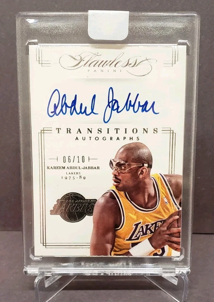 Panini Kareem Abdul-Jabbar Basketball Autographed Sports Trading
