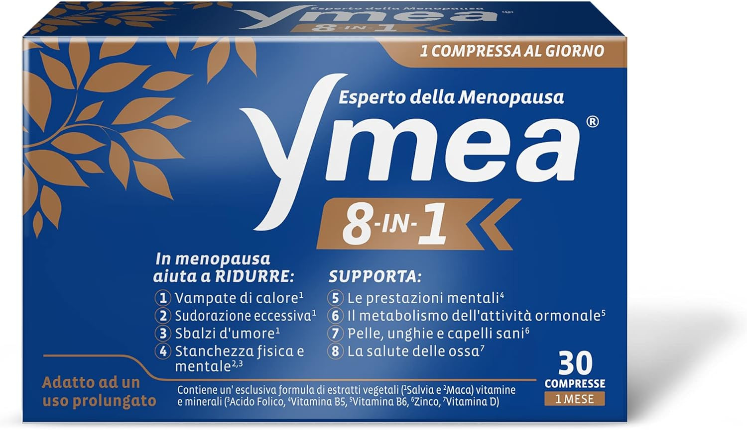 Miglior Integratore Menopausa 8 in 1: Zinco, Vitamine e Salvia per Te