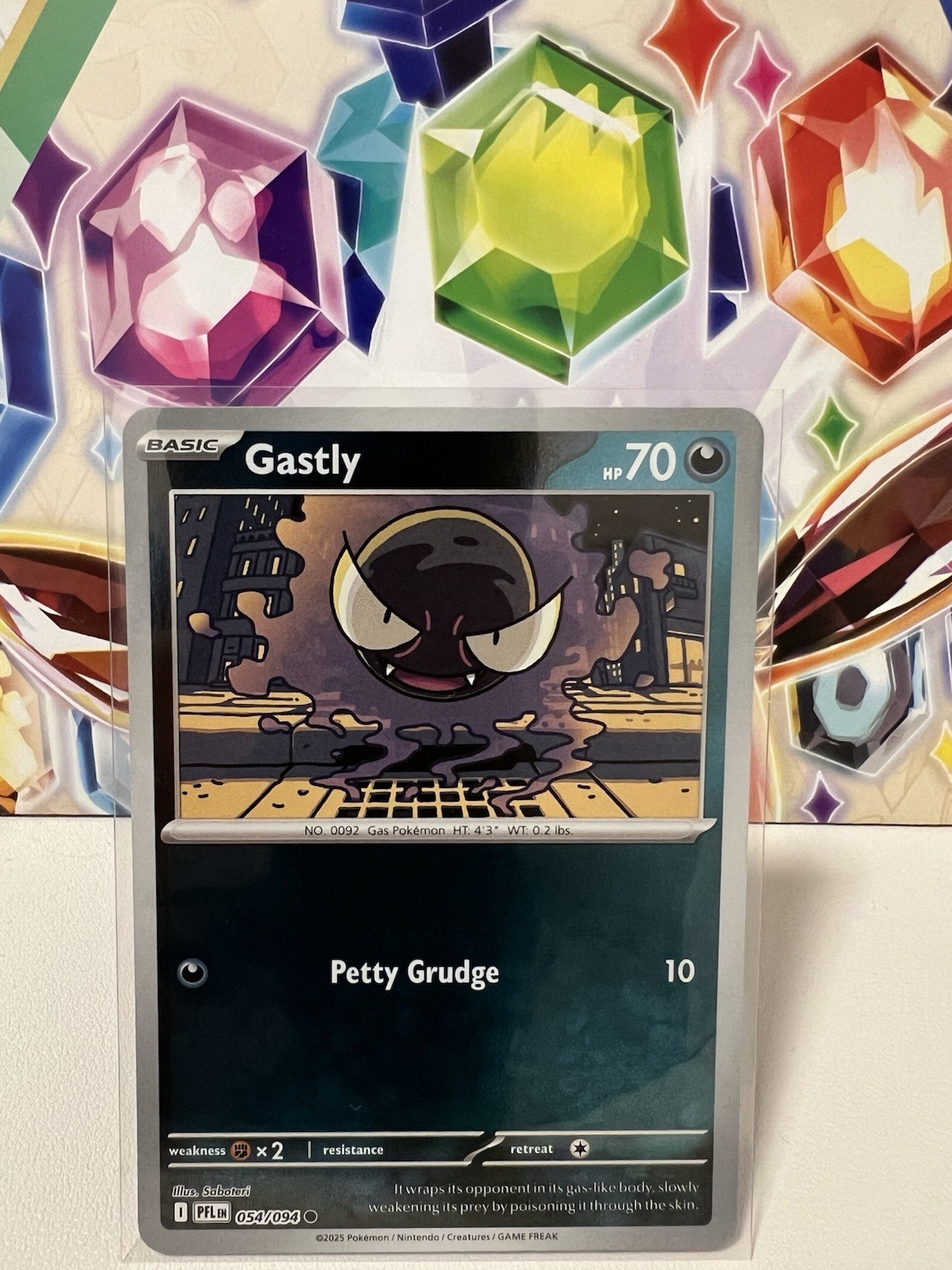 Gastly 054/094 Common Reverse Holo - Pokemon TCG Phantasmal Flames - NM
