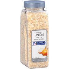 Minced Onion, 17 Oz - One 17 Ounce Container of Dried Minced Onion Flakes, Perfe