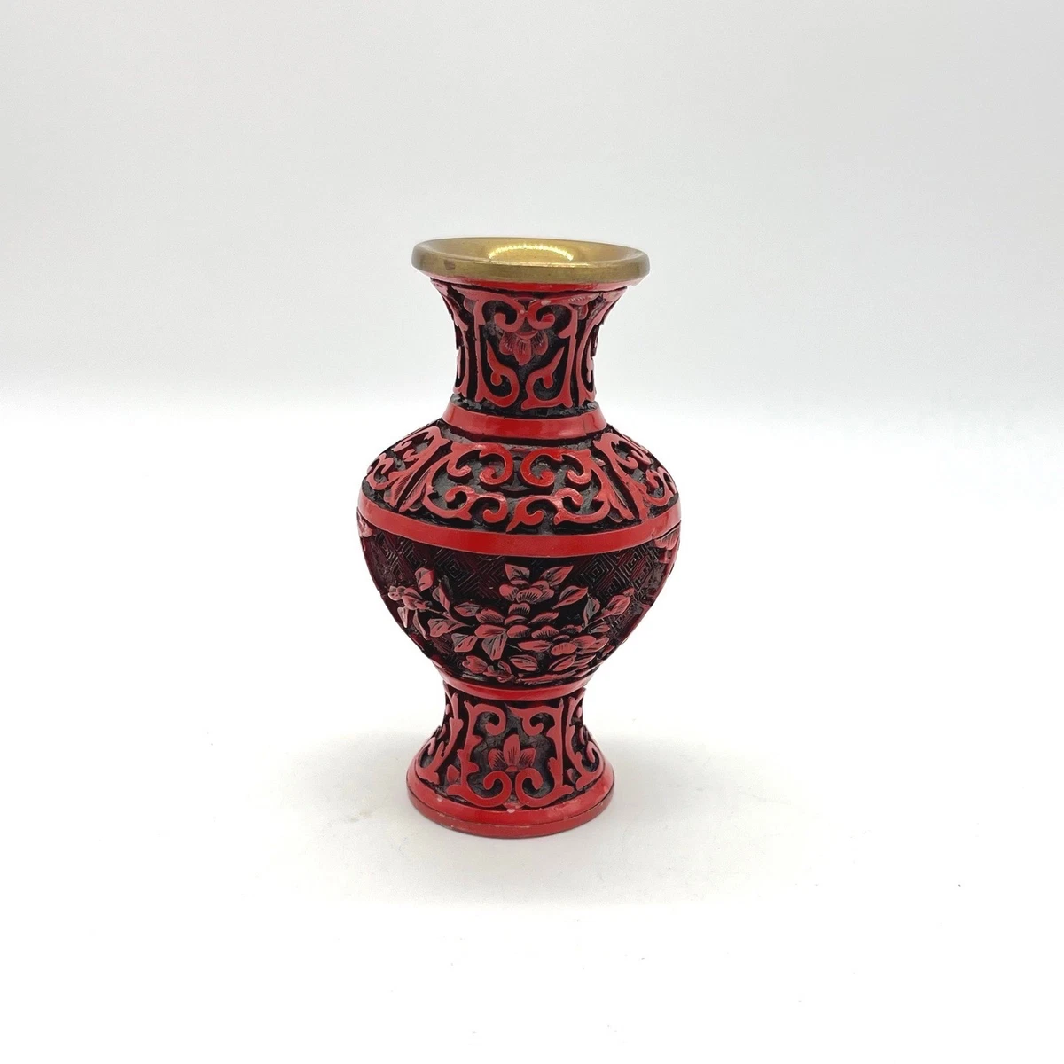 红色金属花瓶| eBay