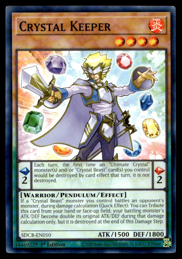 Crystal Keeper Structure Deck: Legend of the Crystal Beasts SDCB-EN010 MP YuGiOh