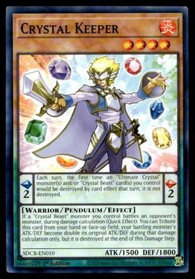 Crystal Keeper Structure Deck: Legend of the Crystal Beasts SDCB-EN010 MP YuGiOh