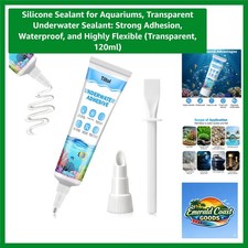 Silicone Sealant for Aquariums, Transparent Underwater Sealant: Strong Adhesi...