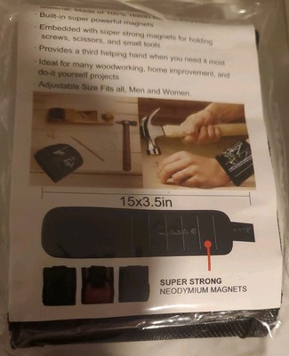 Magnetic Wristband / Armband Tool & Parts Holder Arm Wrist Band Magnet