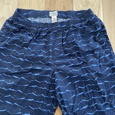 L.L. Bean Men s M Comfort Stretch Woven Pajama Pants Navy Starry Night Mountains