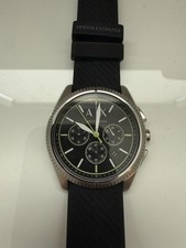 Armani Exchange Men's Quartz Watch Black Band 43mm Great Condition No Scratch