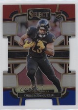 2023 Panini Select Concourse Red & Blue Prizm Die-Cut Chris Rodriguez Jr 14dq