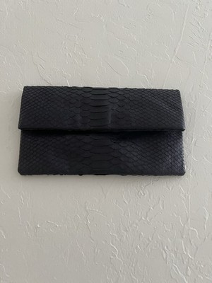 Fille En Aguille Blue Clutch Bag