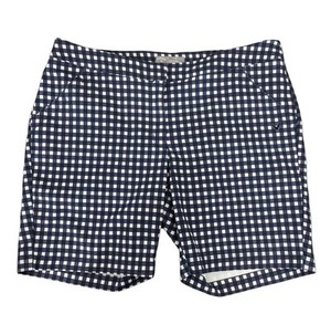 Callaway Navy & White Gingham Opti Dri Golf Shorts Blue Size 8