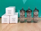 Trio of Mullard 12Au7 Ecc82 Long Plate Square Getter k61 1957 Vacuum Tubes