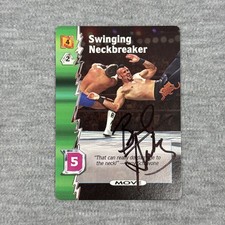 2000 WCW Nitro Trading Card Game Swinging Neckbreaker Berlyn Signed IP Auto