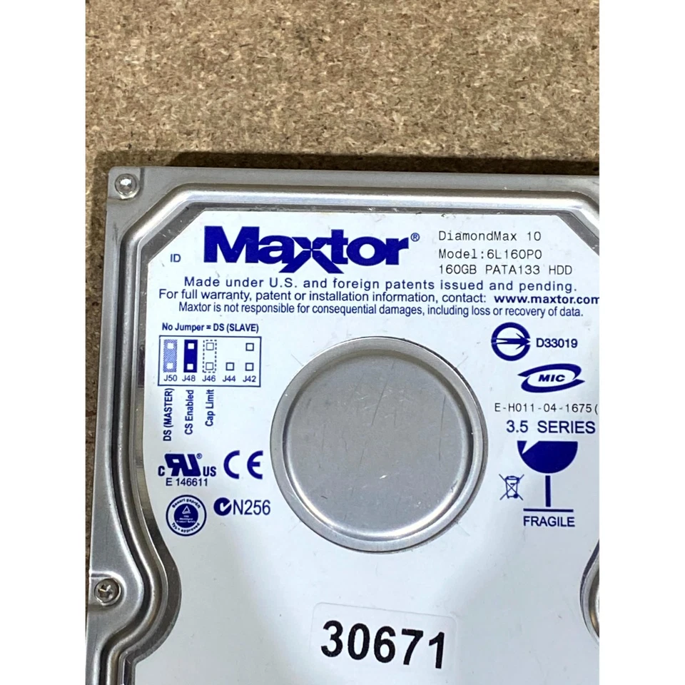 Maxtor DiamondMax 10 6L160P0 Hard Disk Drive 160GB IDE 7200 RPM For Desktop PC - Image 2 of 4