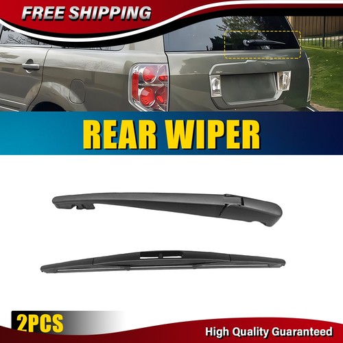 2X Rear Windshield Windscreen Wiper Arm with Blade Set For Honda Pilot 2003-2008