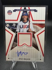 2025 Panini Stars & Stripes USA Baseball Kyle Walker Game-Worn Patch Auto