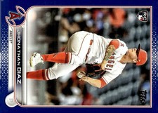 2022 Topps #332 Jhonathan Diaz Royal Blue