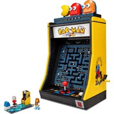 New Pac Man Arcade + 2650 Pieces Building Bricks Model