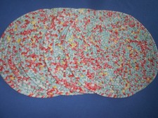 Lot The Pioneer Woman Braided Placemats  Teal & Red 15&rdquo; Round EUC