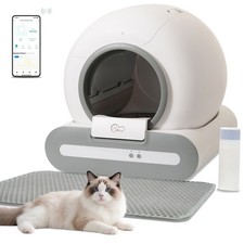 DOEL Automatische selbstreinigende Katzentoilette 65L APP Control mit Katzenstre