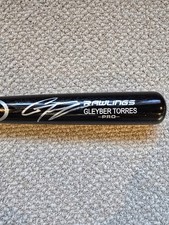 gleyber torres signed bat