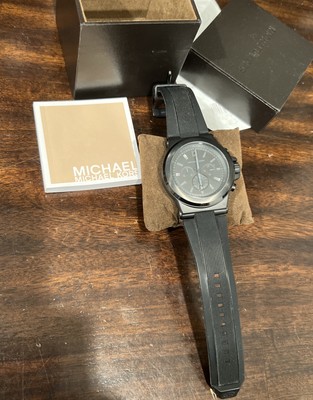 NEW! Michael Kors Quartz Chronograph MK8152 Men sWrist Watch - Black