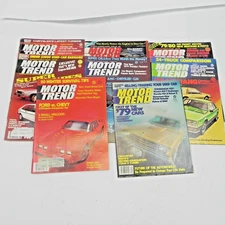1978 MOTOR TREND MAGAZINE LOT OF 8 ISSUES CHILTON SERVICE REPAIR MUSCLE CAR