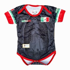 Mexico Virgencita soccer jersey Baby Unisex Black Color