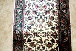 14X3 MASTERPIECE MINT 400KPSI HAND KNOTTED VEGETABLE DYE SILK TABRIZZ RUG RUNNER