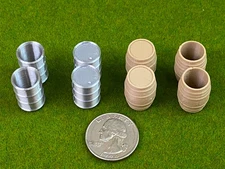 O Scale Barrels - 16 Total – Mix and Match Any Style, Scenery, Model Trains 1:48