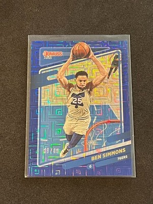 2021-22 Panini Donruss Basketball Ben Simmons Choice Blue 26/49 #5 - 76ers