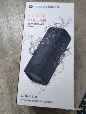 NEU*VERSIEGELT*MOTOROLA ROKR 600*TRAGBARER BLUETOOTH LAUTSPRECHER WASSERDICHT*30W*BLAU