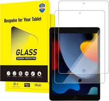 2 Pack Screen Protector for Ipad 9Th 8Th 7Th Gen 10.2 Inch Model A2602 A2197, Te