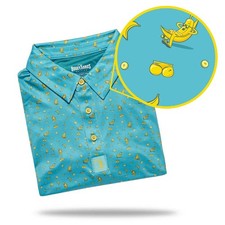 New Bogey Bros Golf Banana Split Cheeks Polo Small