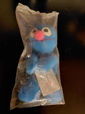 Kellogg's 1999 Sesame Street 4" Mini Beans Grover, unopened - still in package