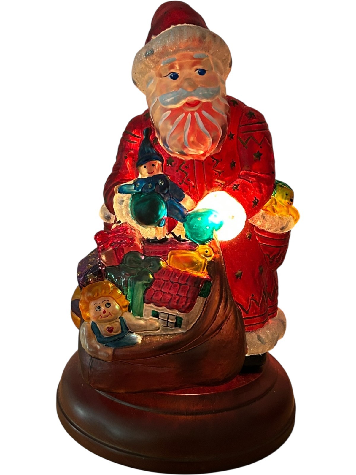 OLD WORLD Christmas Merck 2000 Legendary Father Christmas Light Santa Lamp