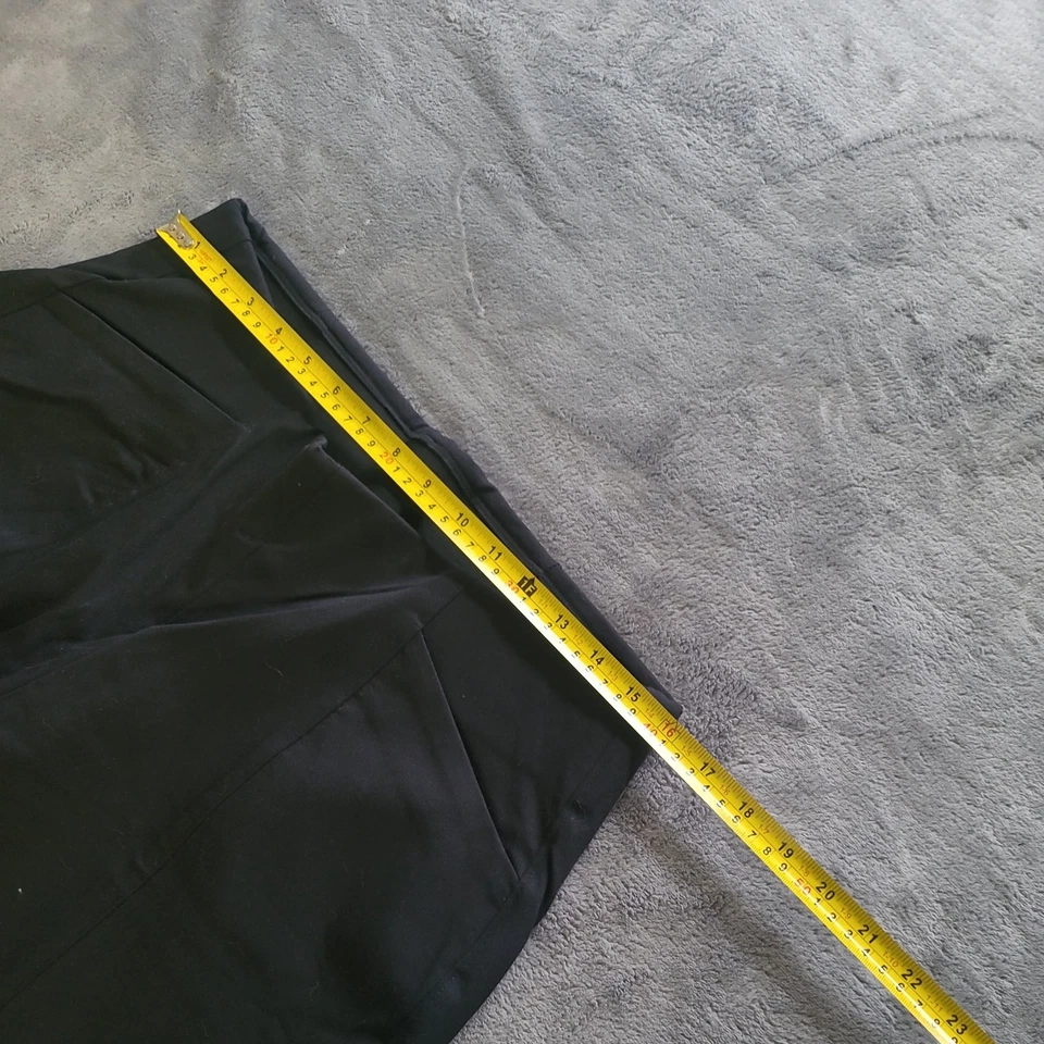 Брюки женские Old Navy размер L широкие повседневные с высокой талией Pixie широкие миниатюрные смоляной черный цвет - Изображение 2 из 4