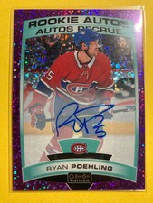 2019-20 OPC Platinum Rookie Autos Violet Pixels #R-RP Ryan Poehling RC